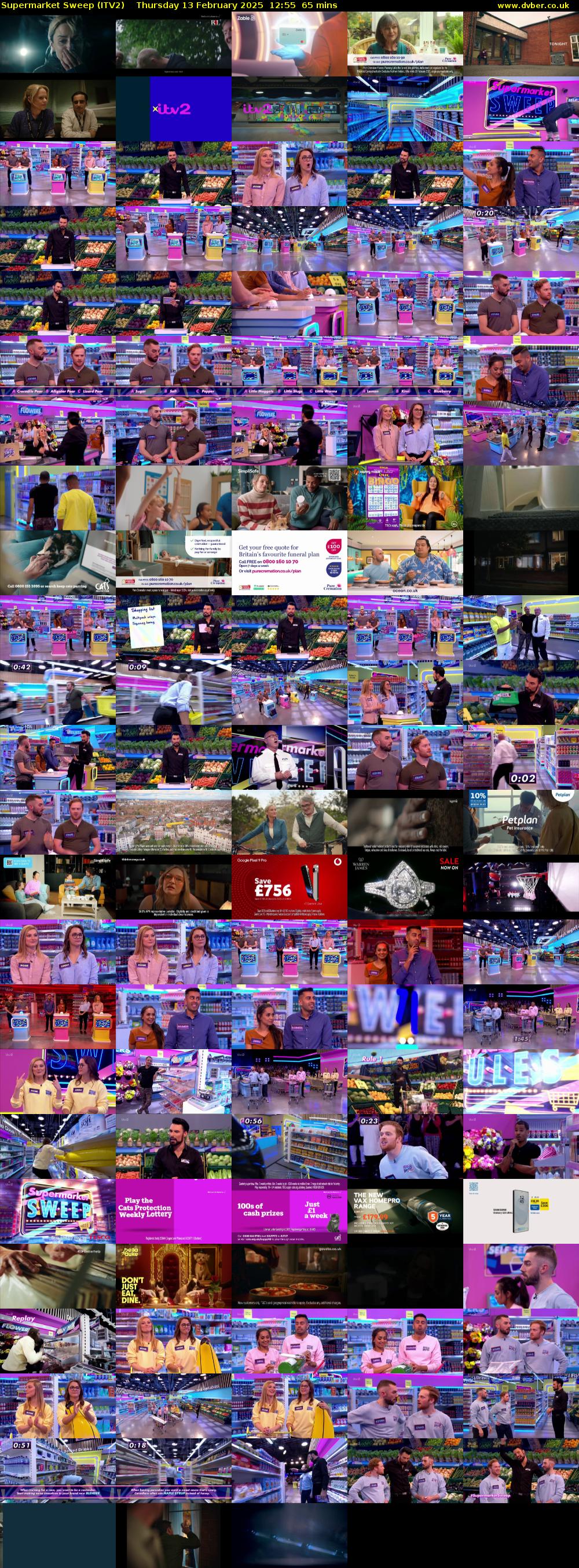 Supermarket Sweep (ITV2) Thursday 13 February 2025 12:55 - 14:00
