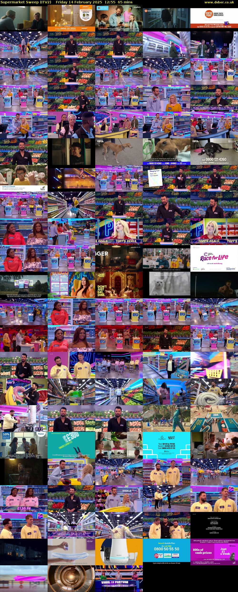 Supermarket Sweep (ITV2) Friday 14 February 2025 12:55 - 14:00