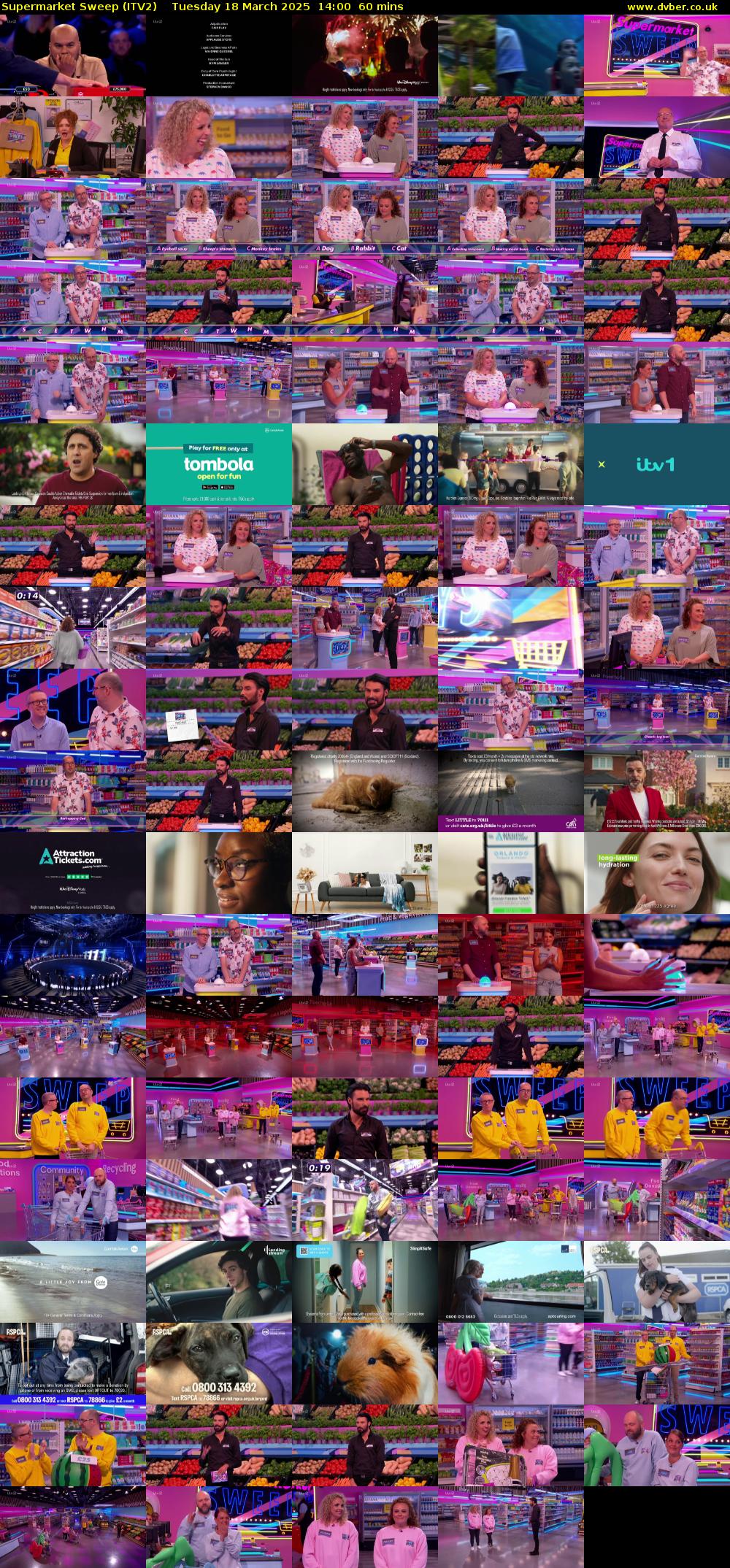 Supermarket Sweep (ITV2) Tuesday 18 March 2025 14:00 - 15:00