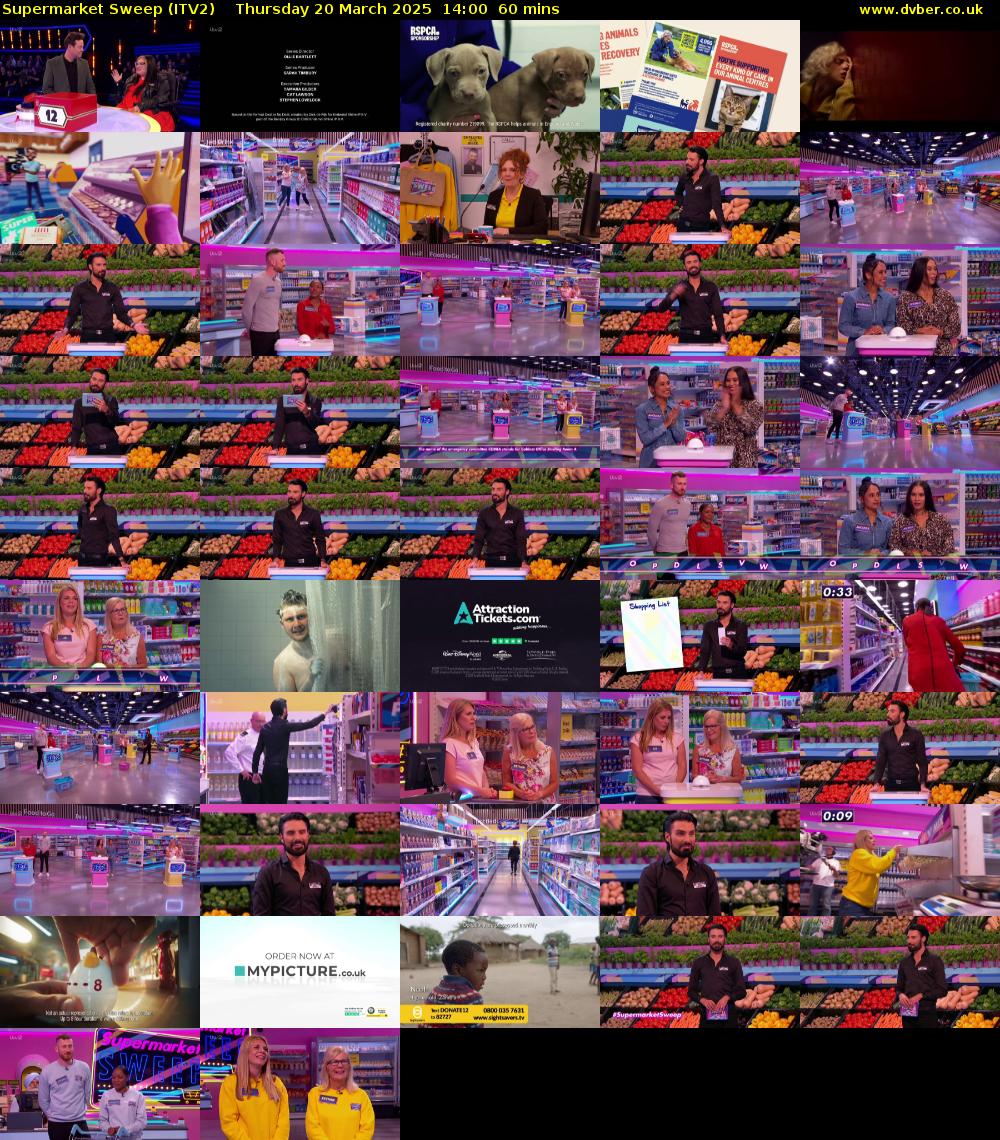 Supermarket Sweep (ITV2) Thursday 20 March 2025 14:00 - 15:00