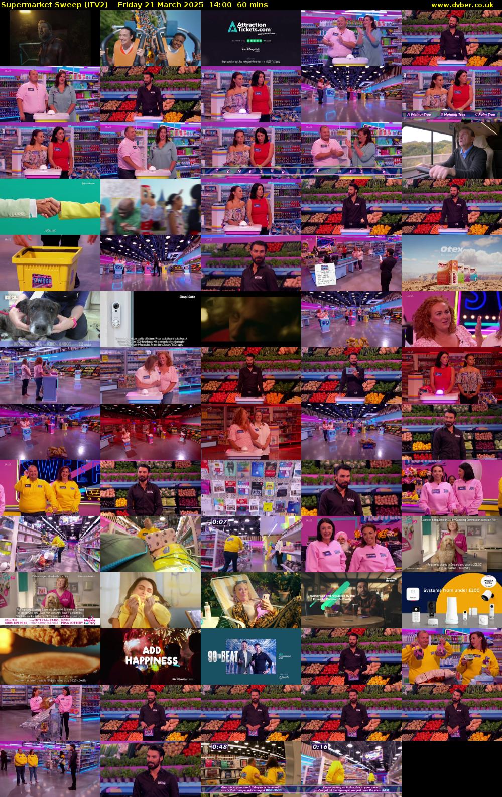 Supermarket Sweep (ITV2) Friday 21 March 2025 14:00 - 15:00