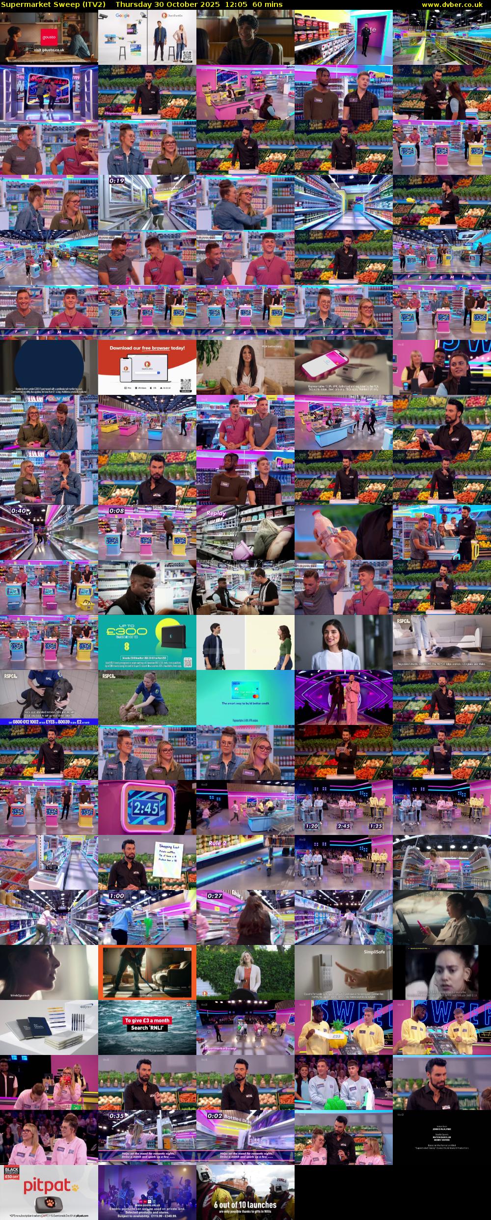 Supermarket Sweep (ITV2) Thursday 30 October 2025 12:05 - 13:05