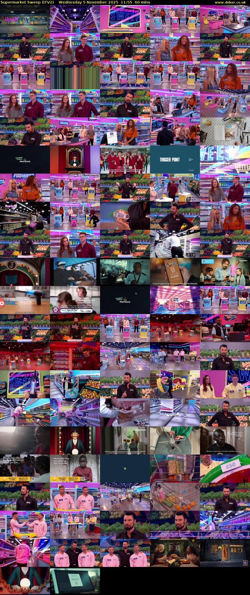 Supermarket Sweep (ITV2) Wednesday 5 November 2025 11:55 - 12:55