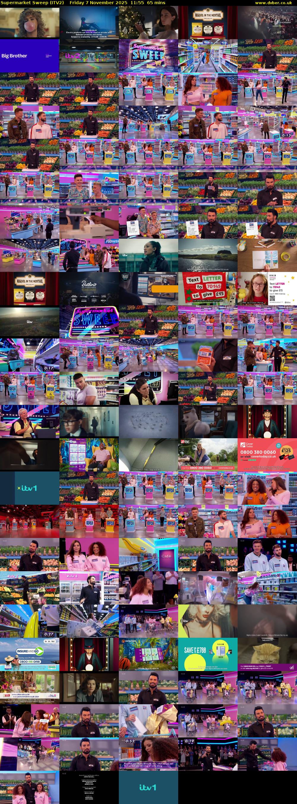 Supermarket Sweep (ITV2) Friday 7 November 2025 11:55 - 13:00