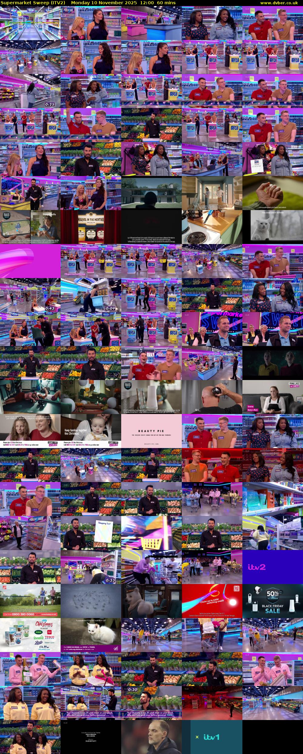 Supermarket Sweep (ITV2) Monday 10 November 2025 12:00 - 13:00