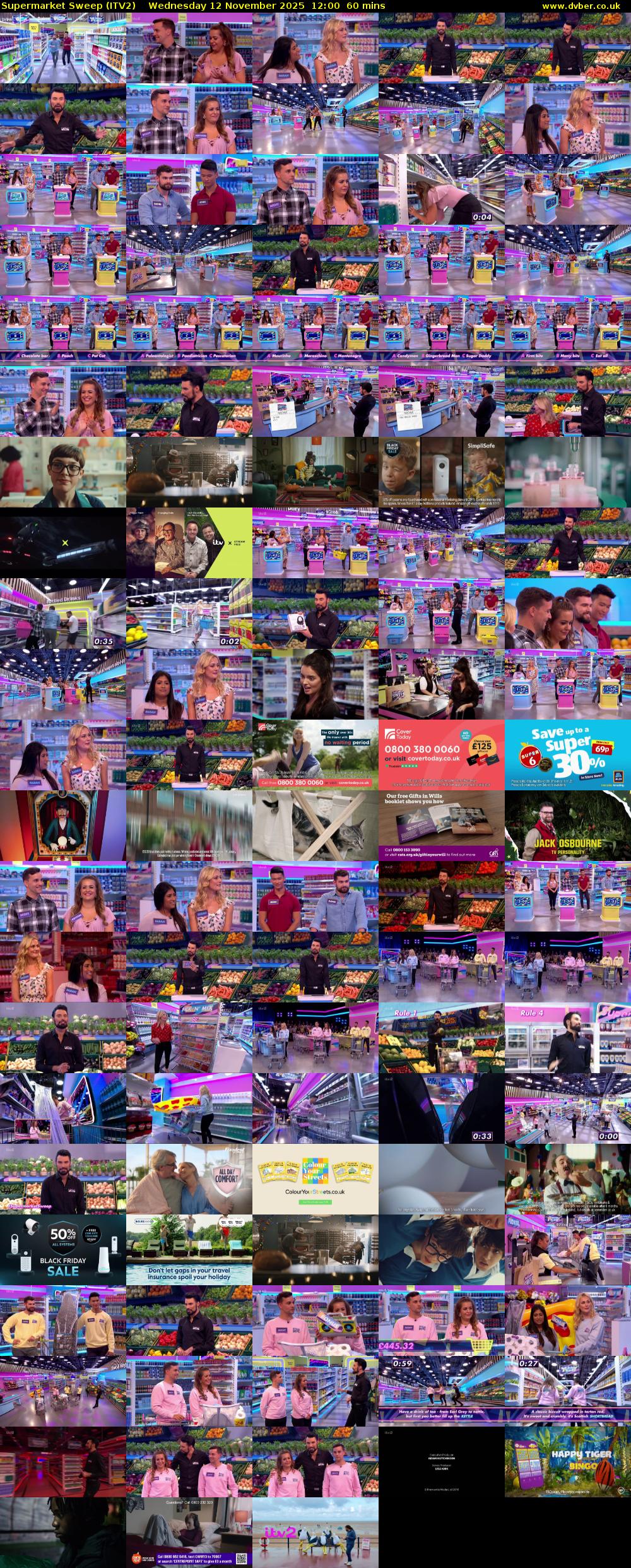 Supermarket Sweep (ITV2) Wednesday 12 November 2025 12:00 - 13:00