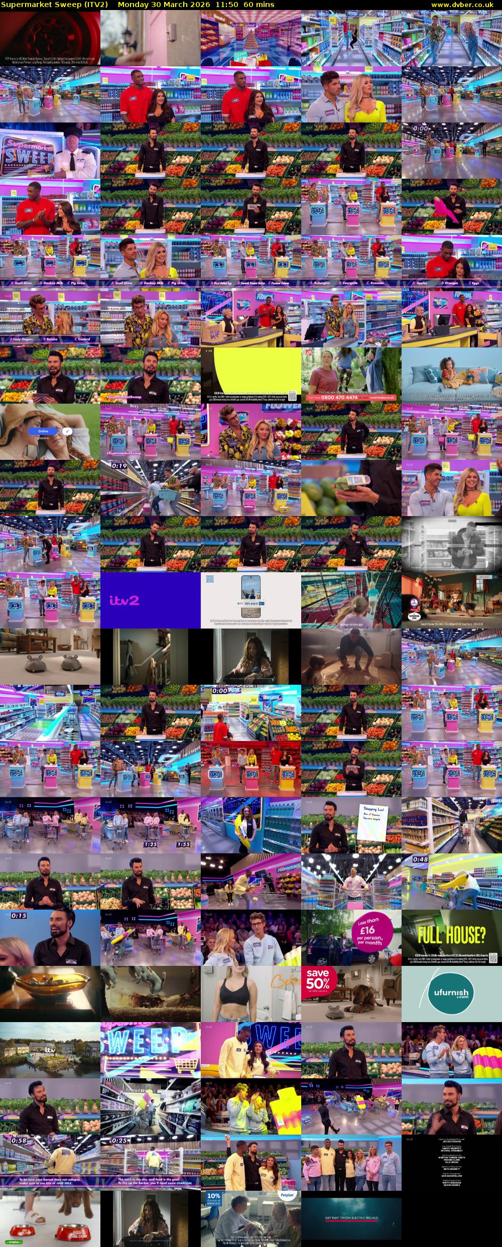 Supermarket Sweep (ITV2) Monday 30 March 2026 11:50 - 12:50