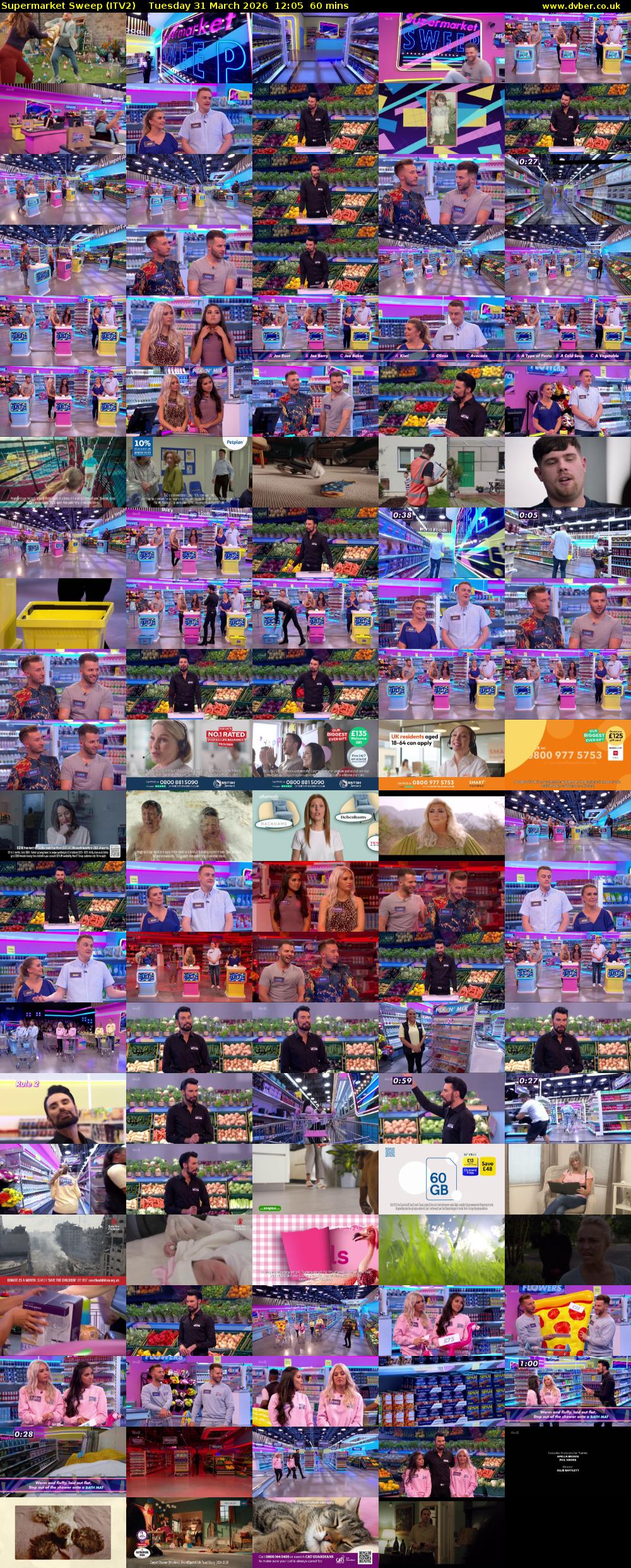 Supermarket Sweep (ITV2) Tuesday 31 March 2026 12:05 - 13:05