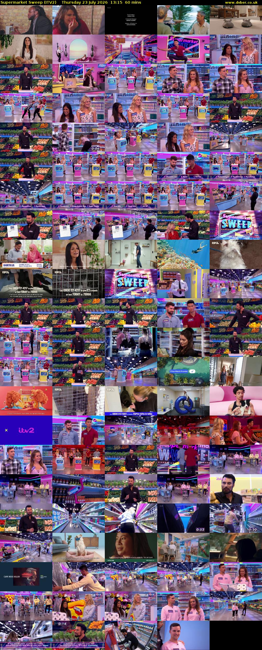 Supermarket Sweep (ITV2) Thursday 23 July 2026 13:15 - 14:15