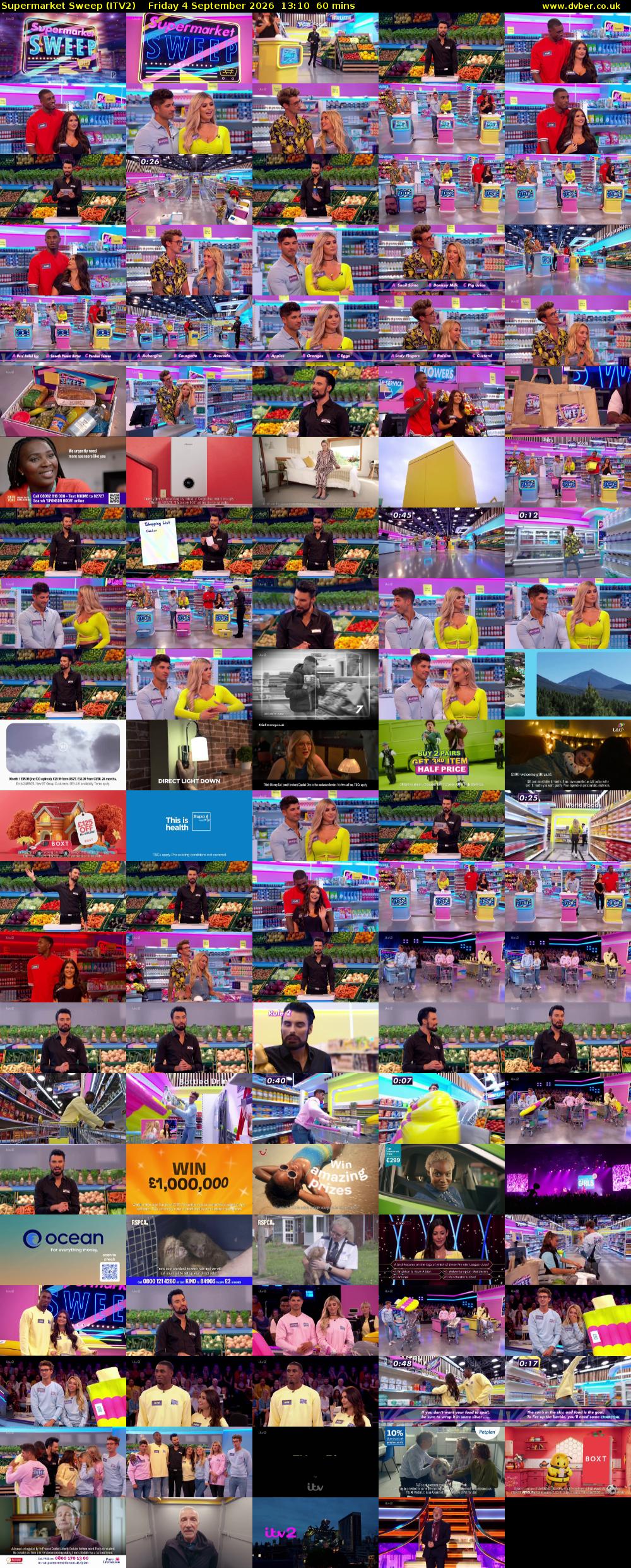 Supermarket Sweep (ITV2) Friday 4 September 2026 13:10 - 14:10