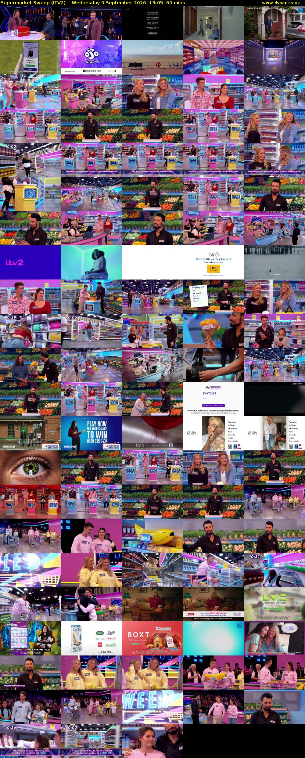 Supermarket Sweep (ITV2) Wednesday 9 September 2026 13:05 - 14:05