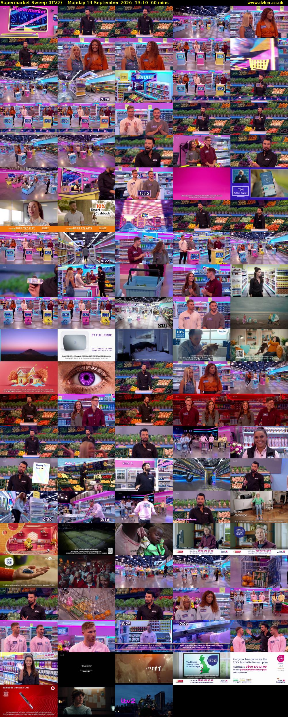 Supermarket Sweep (ITV2) Monday 14 September 2026 13:10 - 14:10