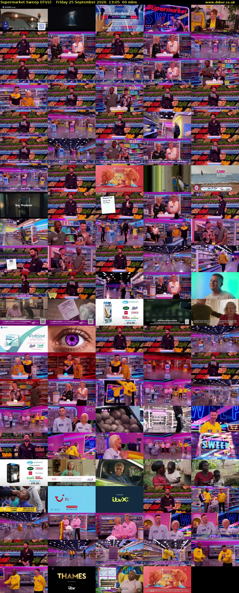 Supermarket Sweep (ITV2) Friday 25 September 2026 13:05 - 14:05