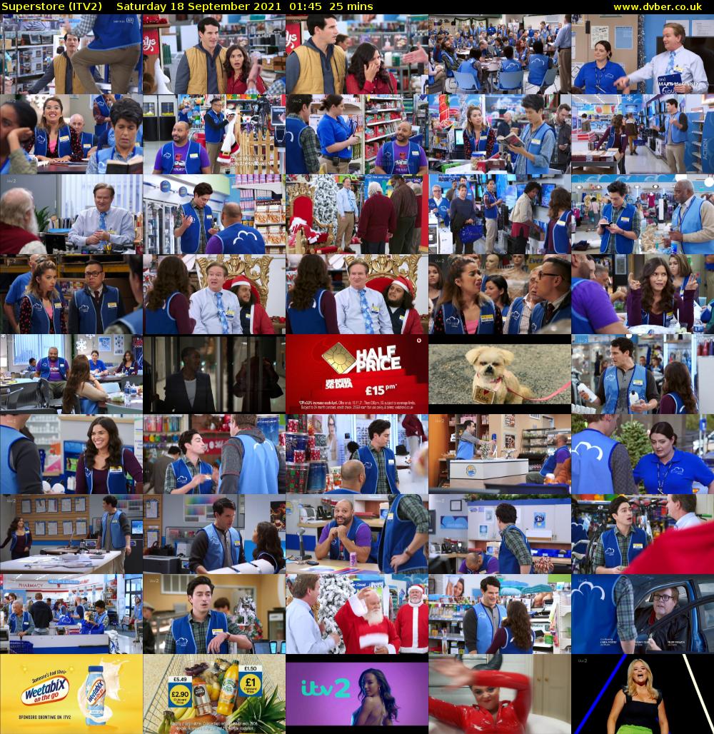 Superstore (ITV2) Saturday 18 September 2021 01:45 - 02:10
