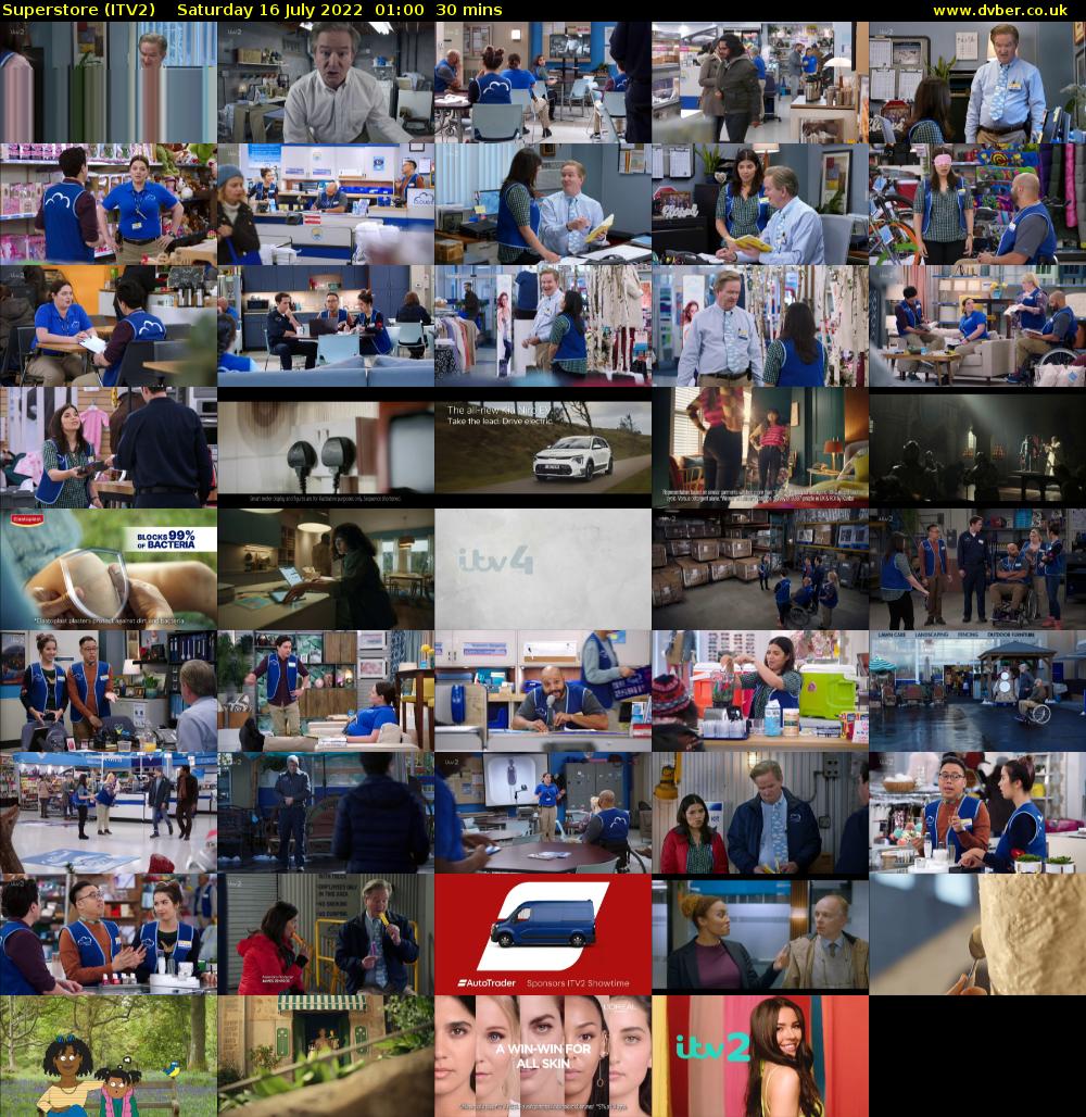 Superstore (ITV2) Saturday 16 July 2022 01:00 - 01:30