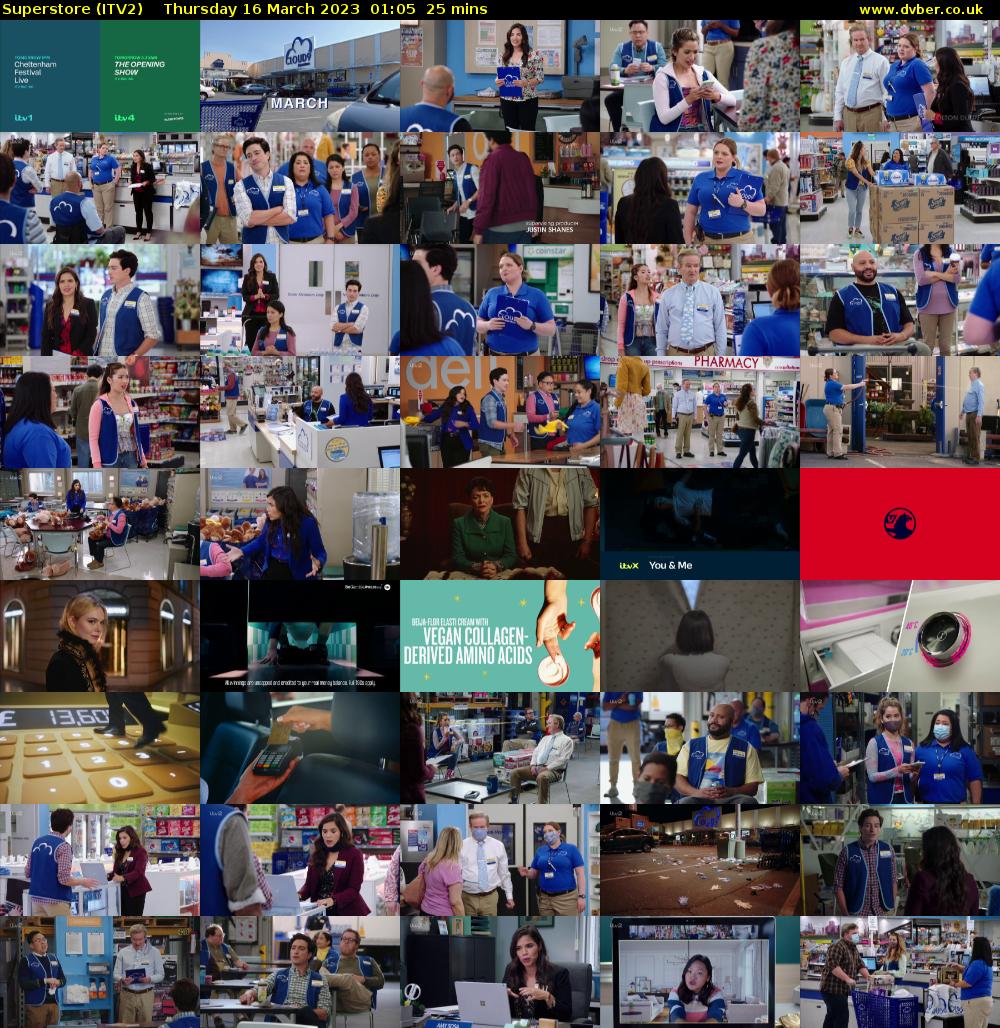 Superstore (ITV2) Thursday 16 March 2023 01:05 - 01:30