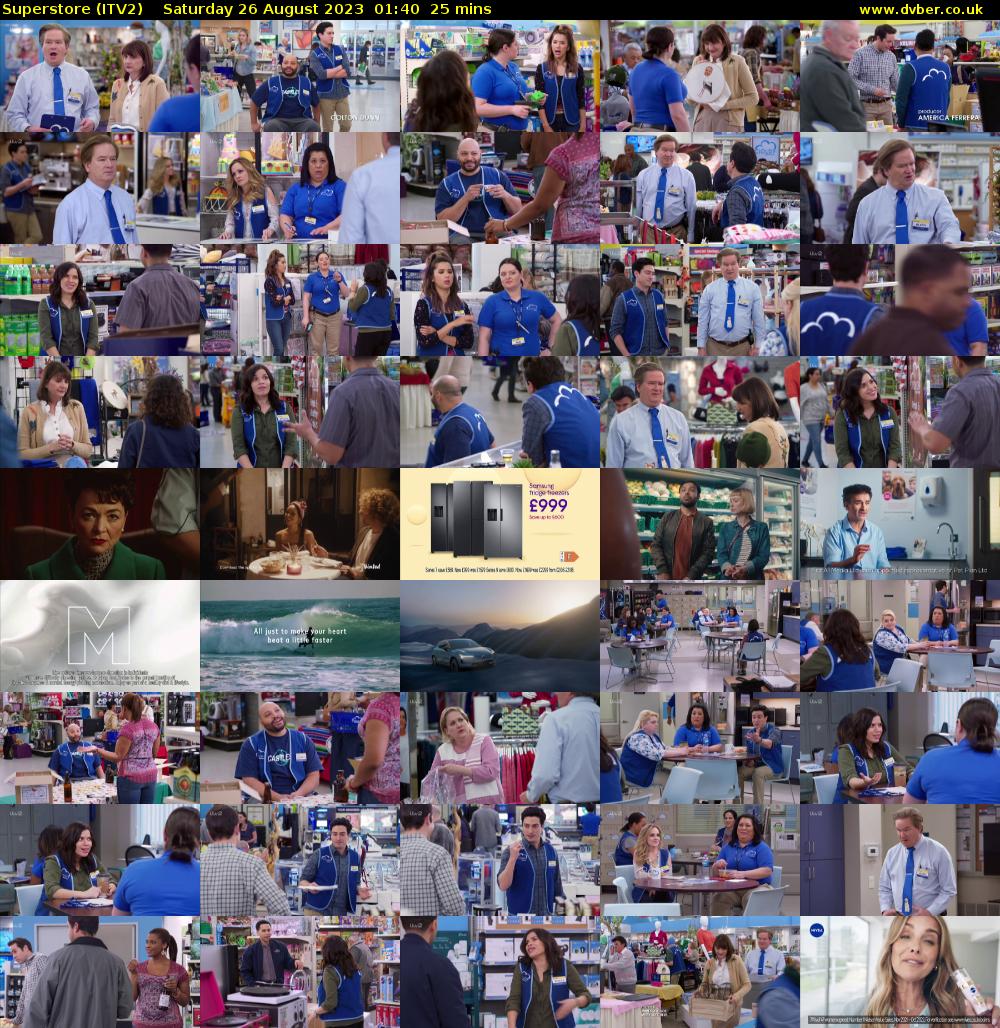 Superstore (ITV2) Saturday 26 August 2023 01:40 - 02:05