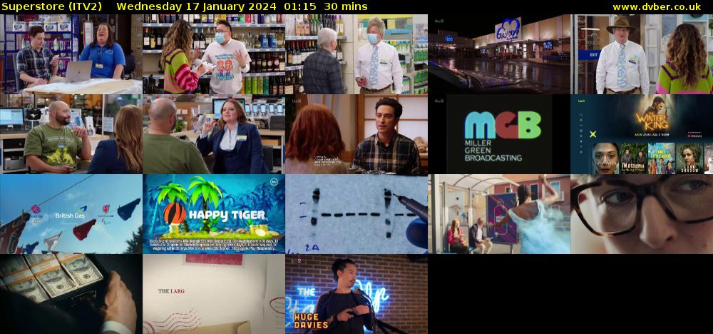 Superstore (ITV2) Wednesday 17 January 2024 01:15 - 01:45