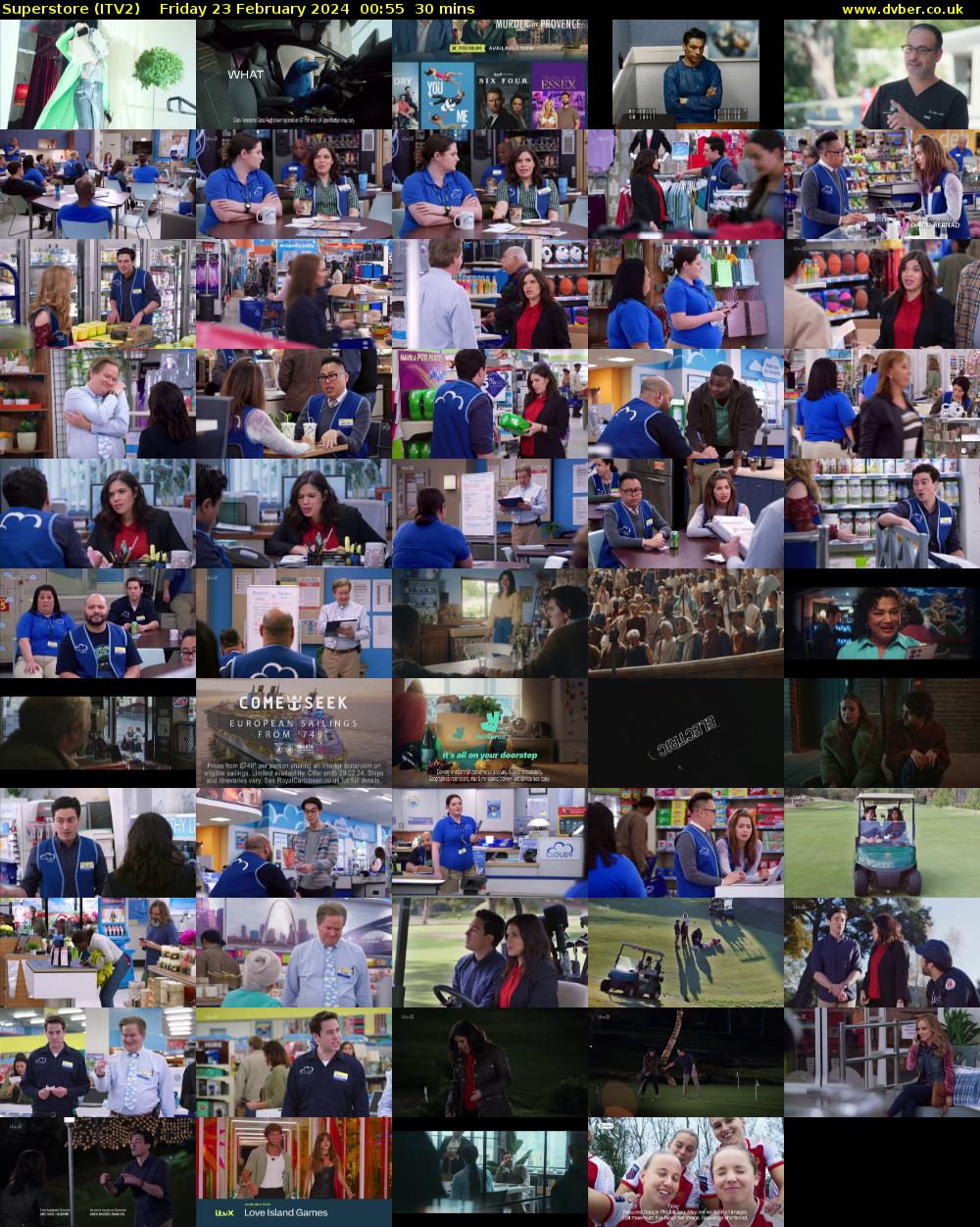 Superstore (ITV2) Friday 23 February 2024 00:55 - 01:25