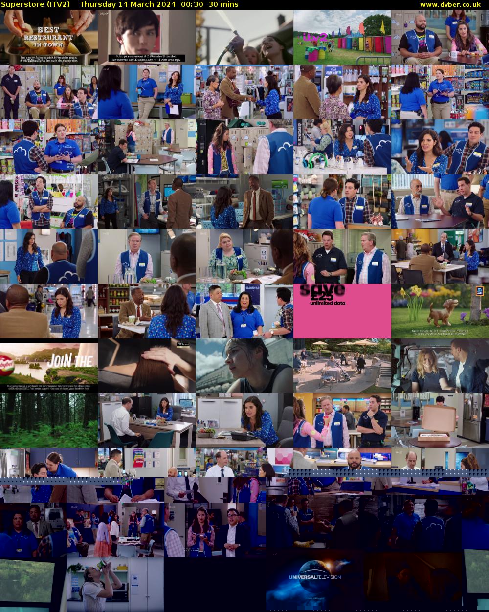 Superstore (ITV2) Thursday 14 March 2024 00:30 - 01:00
