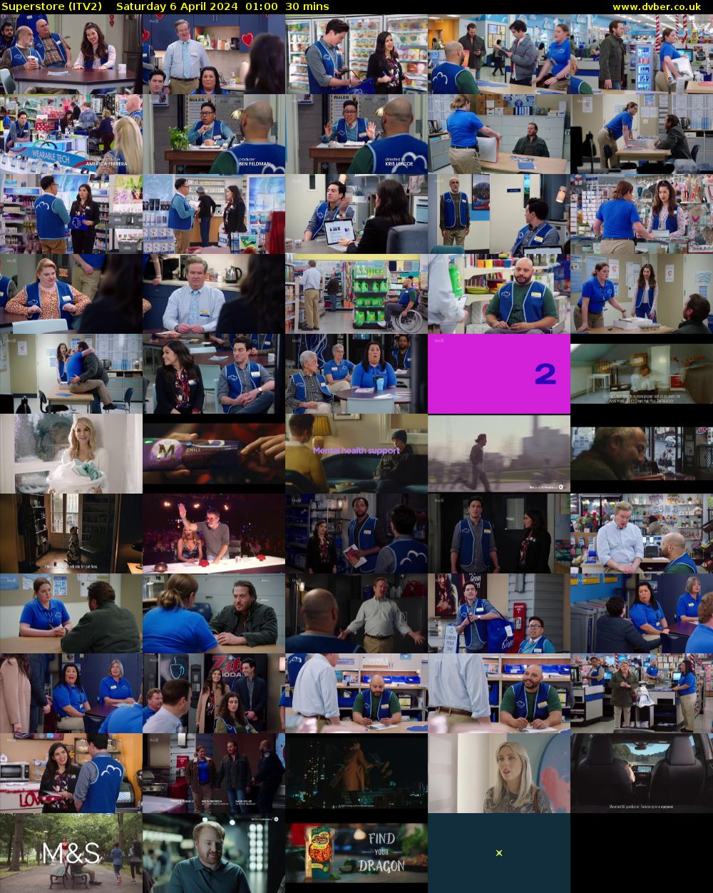 Superstore (ITV2) Saturday 6 April 2024 01:00 - 01:30
