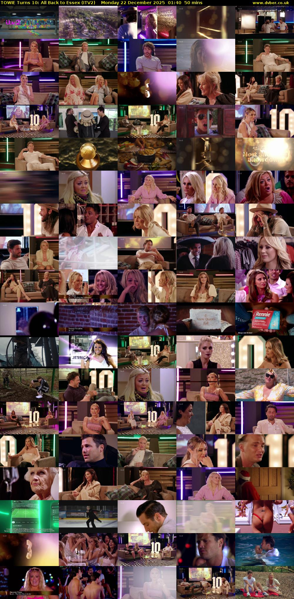 TOWIE Turns 10: All Back to Essex (ITV2) Monday 22 December 2025 01:40 - 02:30