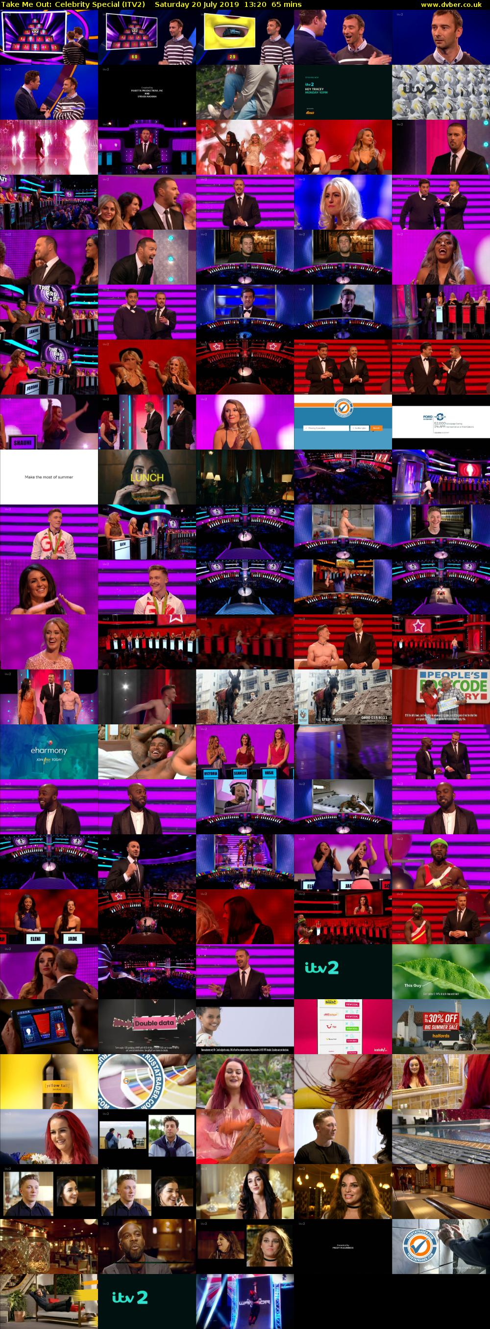 Take Me Out: Celebrity Special (ITV2) Saturday 20 July 2019 13:20 - 14:25