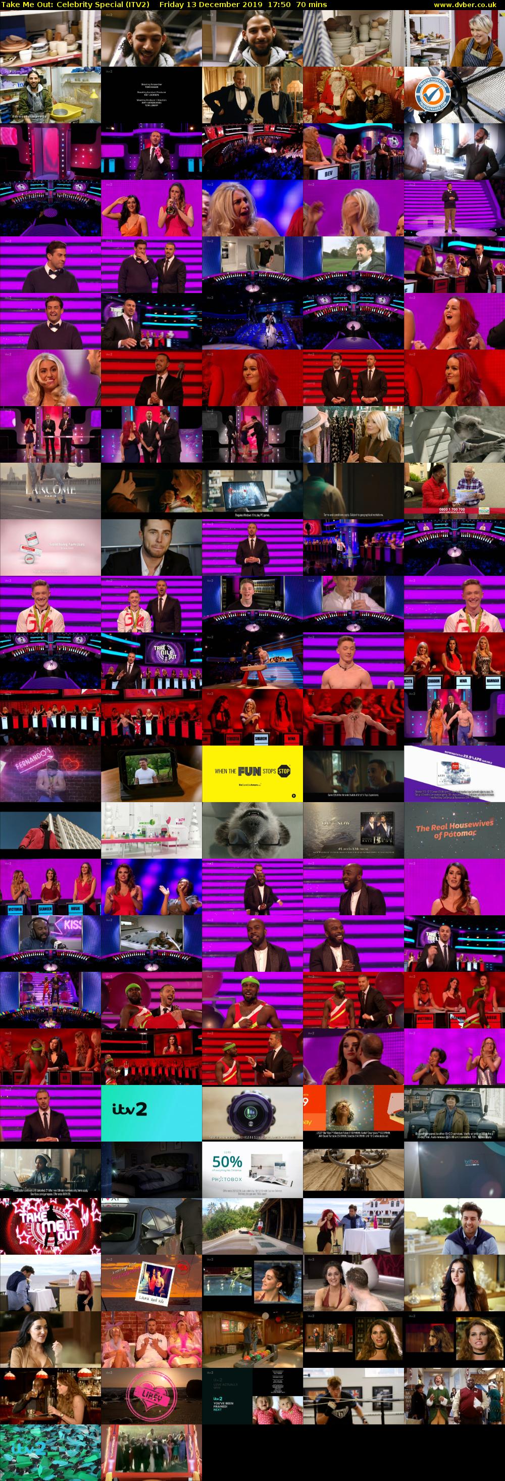 Take Me Out: Celebrity Special (ITV2) Friday 13 December 2019 17:50 - 19:00