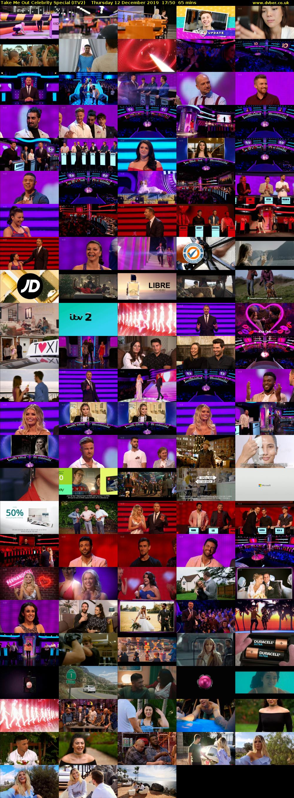 Take Me Out Celebrity Special (ITV2) Thursday 12 December 2019 17:50 - 18:55