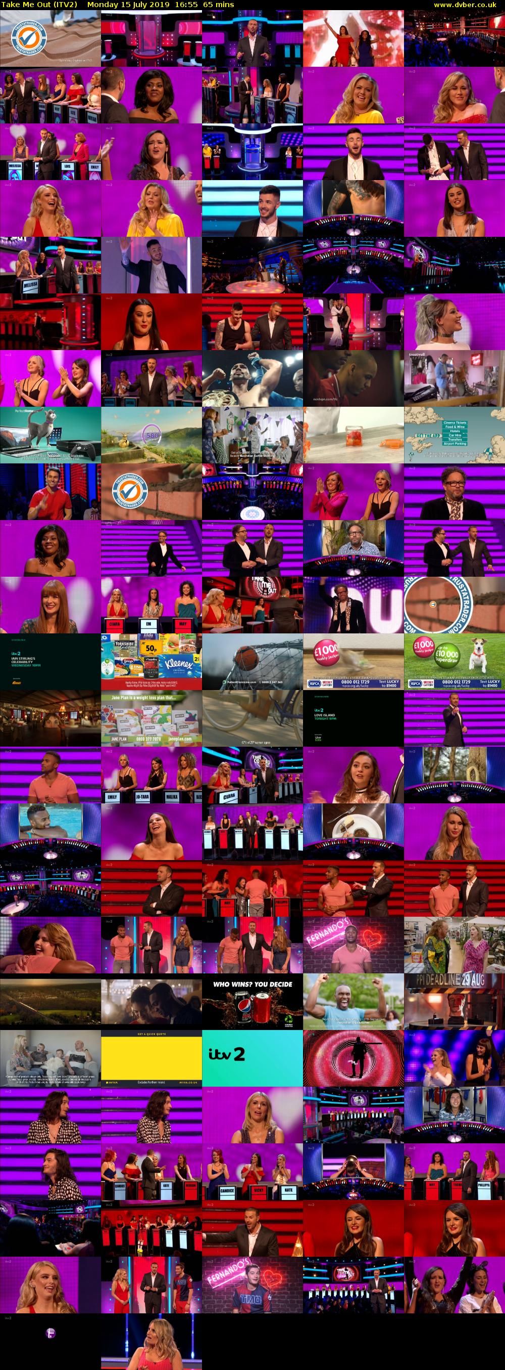 Take Me Out (ITV2) Monday 15 July 2019 16:55 - 18:00