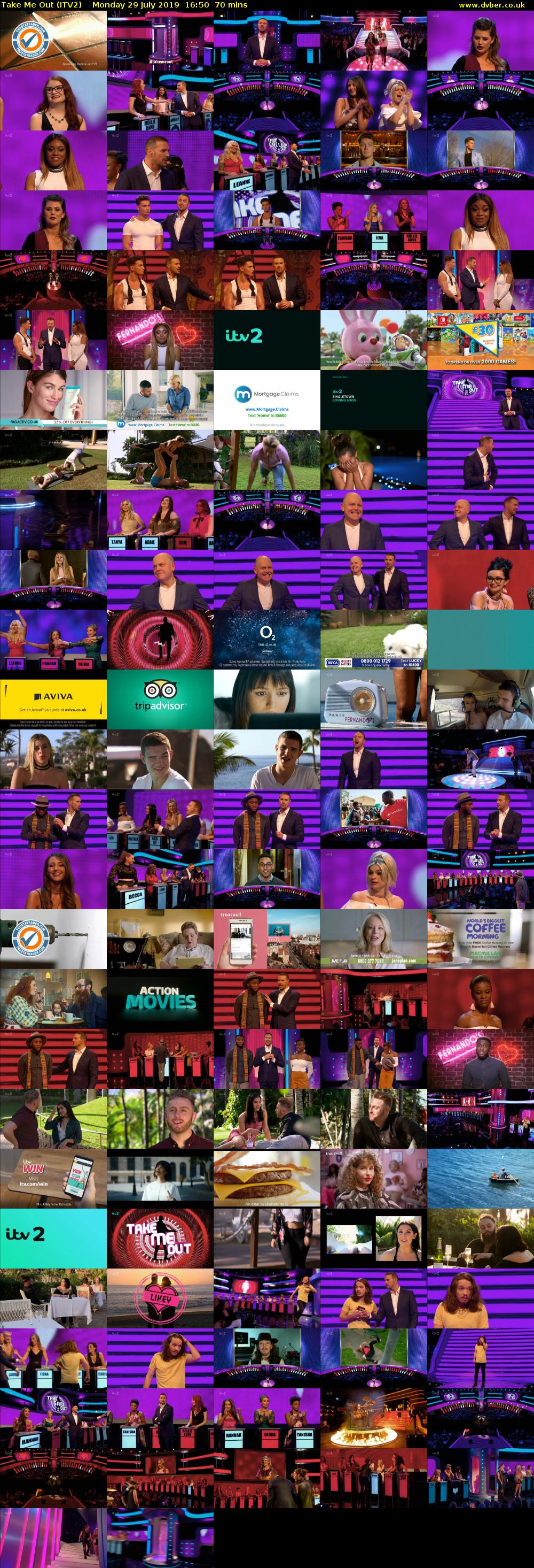 Take Me Out (ITV2) Monday 29 July 2019 16:50 - 18:00