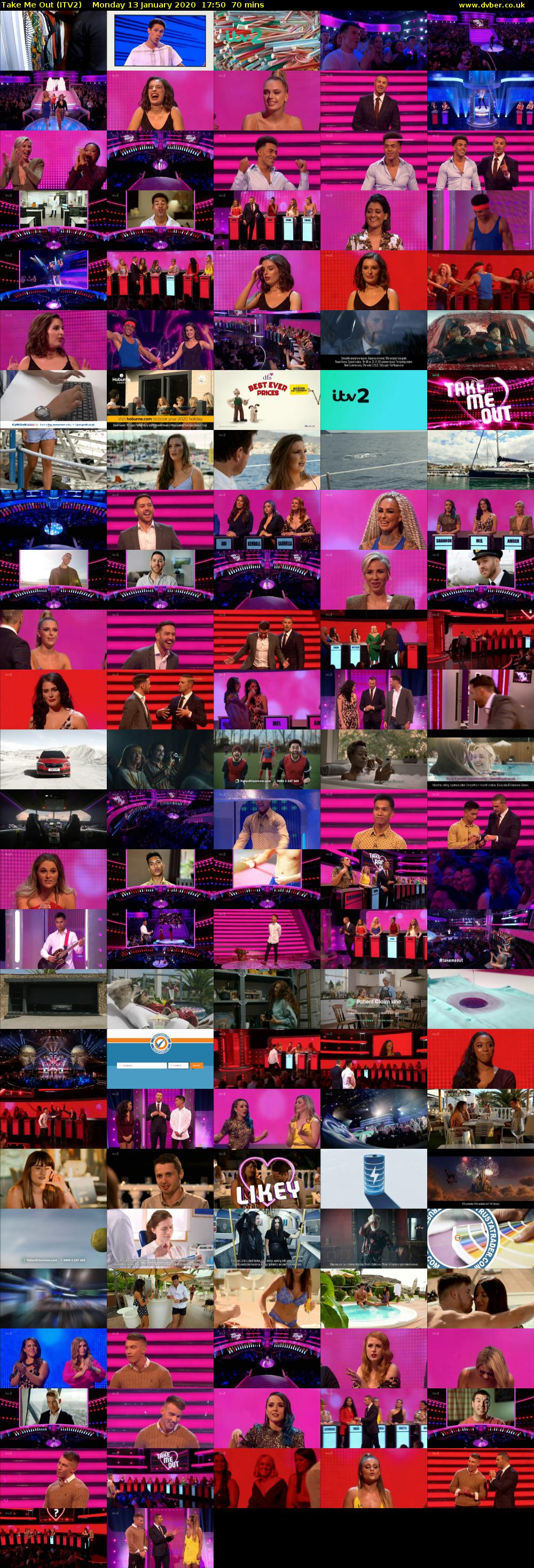 Take Me Out (ITV2) Monday 13 January 2020 17:50 - 19:00