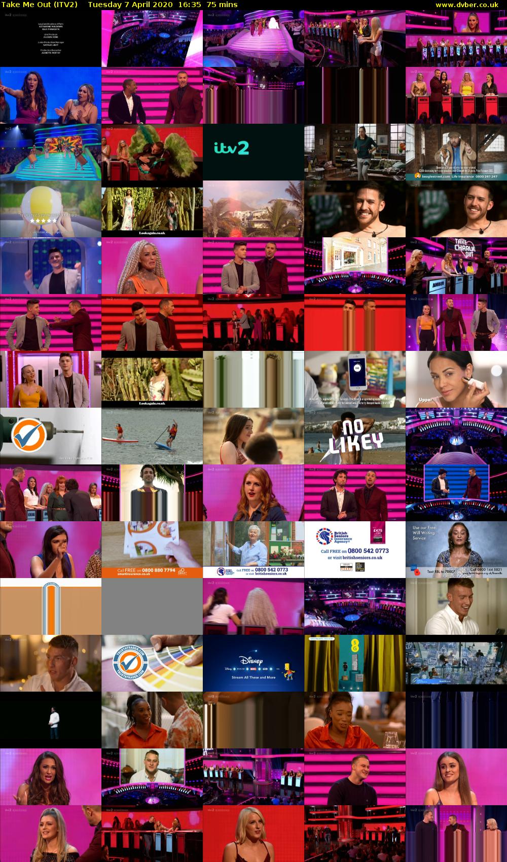 Take Me Out (ITV2) Tuesday 7 April 2020 16:35 - 17:50