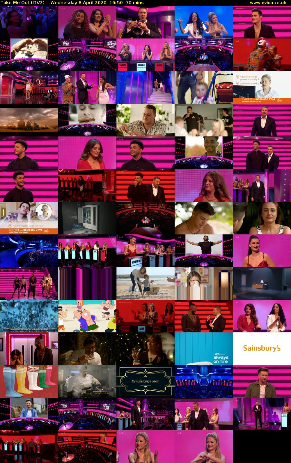 Take Me Out (ITV2) Wednesday 8 April 2020 16:50 - 18:00