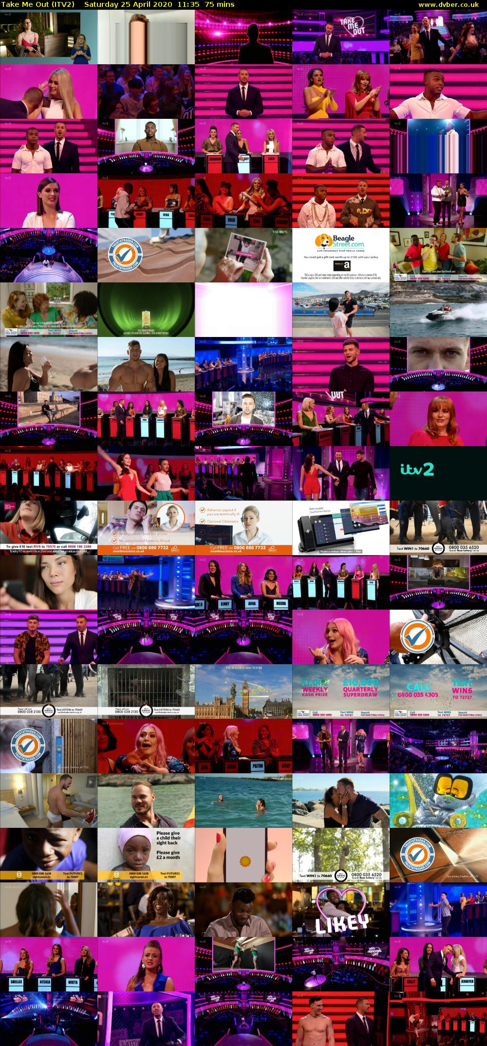 Take Me Out (ITV2) Saturday 25 April 2020 11:35 - 12:50