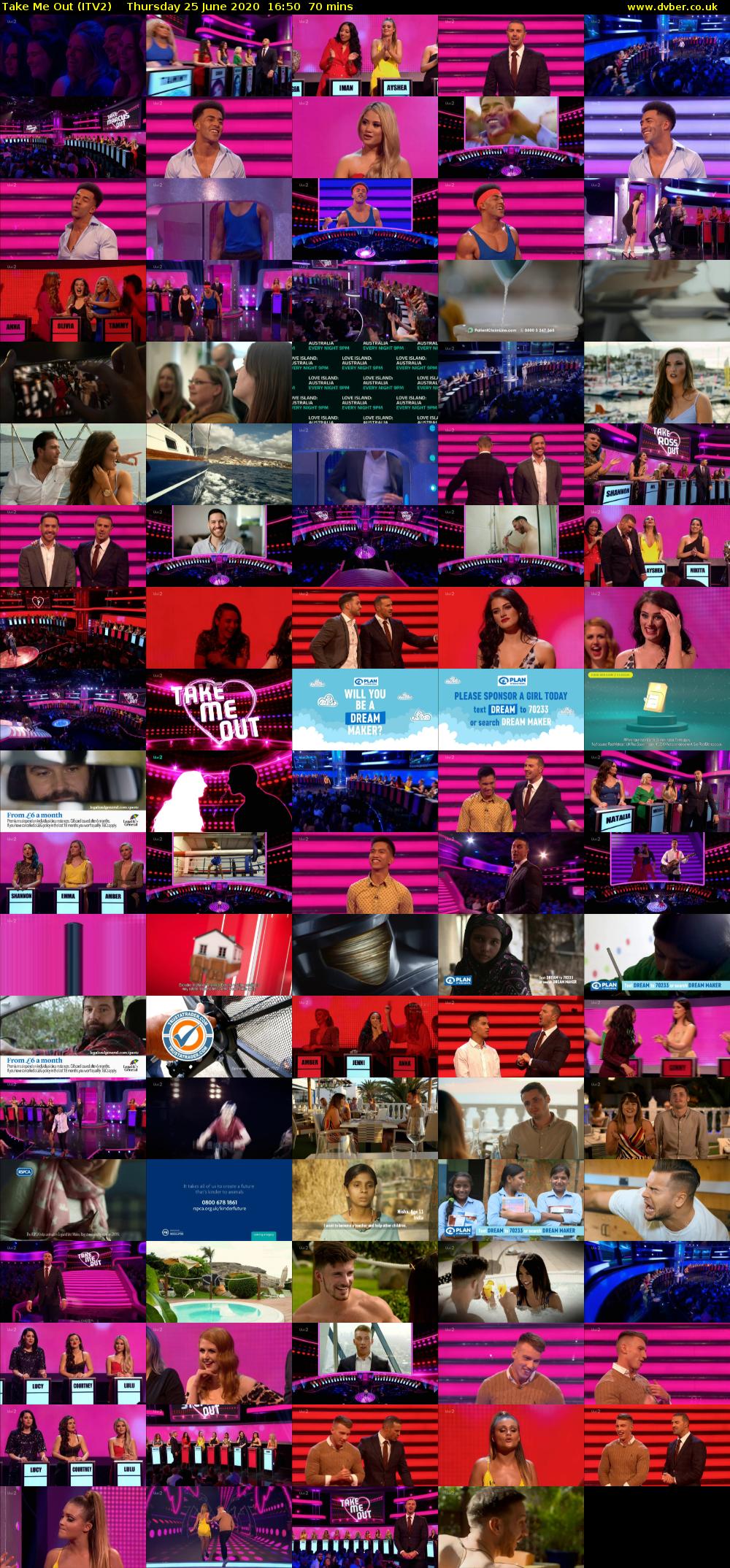 Take Me Out (ITV2) Thursday 25 June 2020 16:50 - 18:00