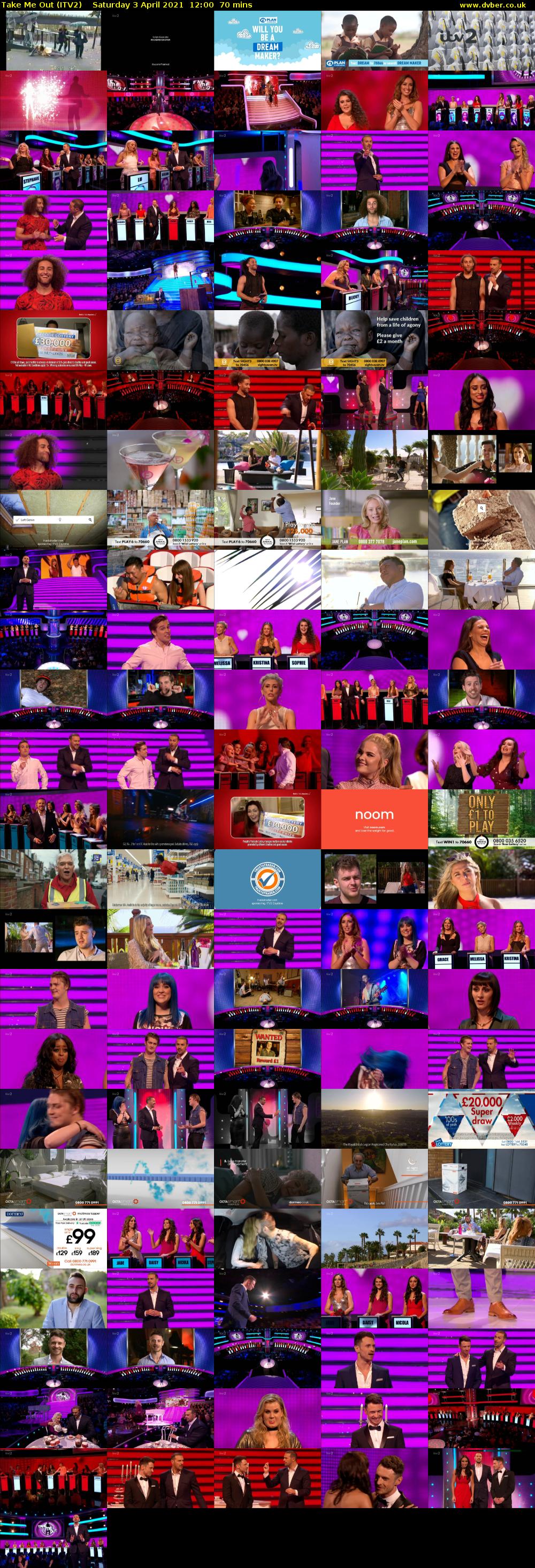 Take Me Out (ITV2) Saturday 3 April 2021 12:00 - 13:10