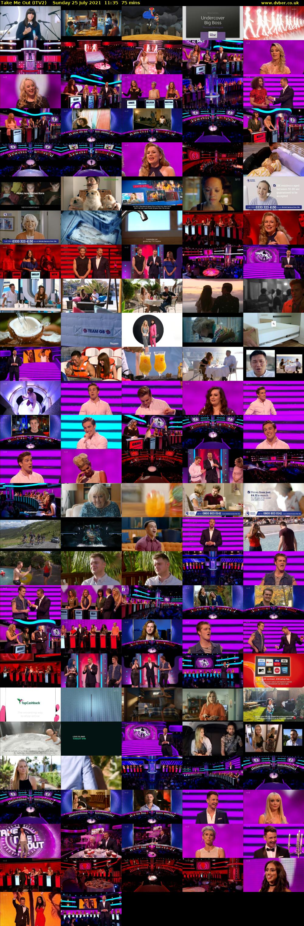 Take Me Out (ITV2) Sunday 25 July 2021 11:35 - 12:50