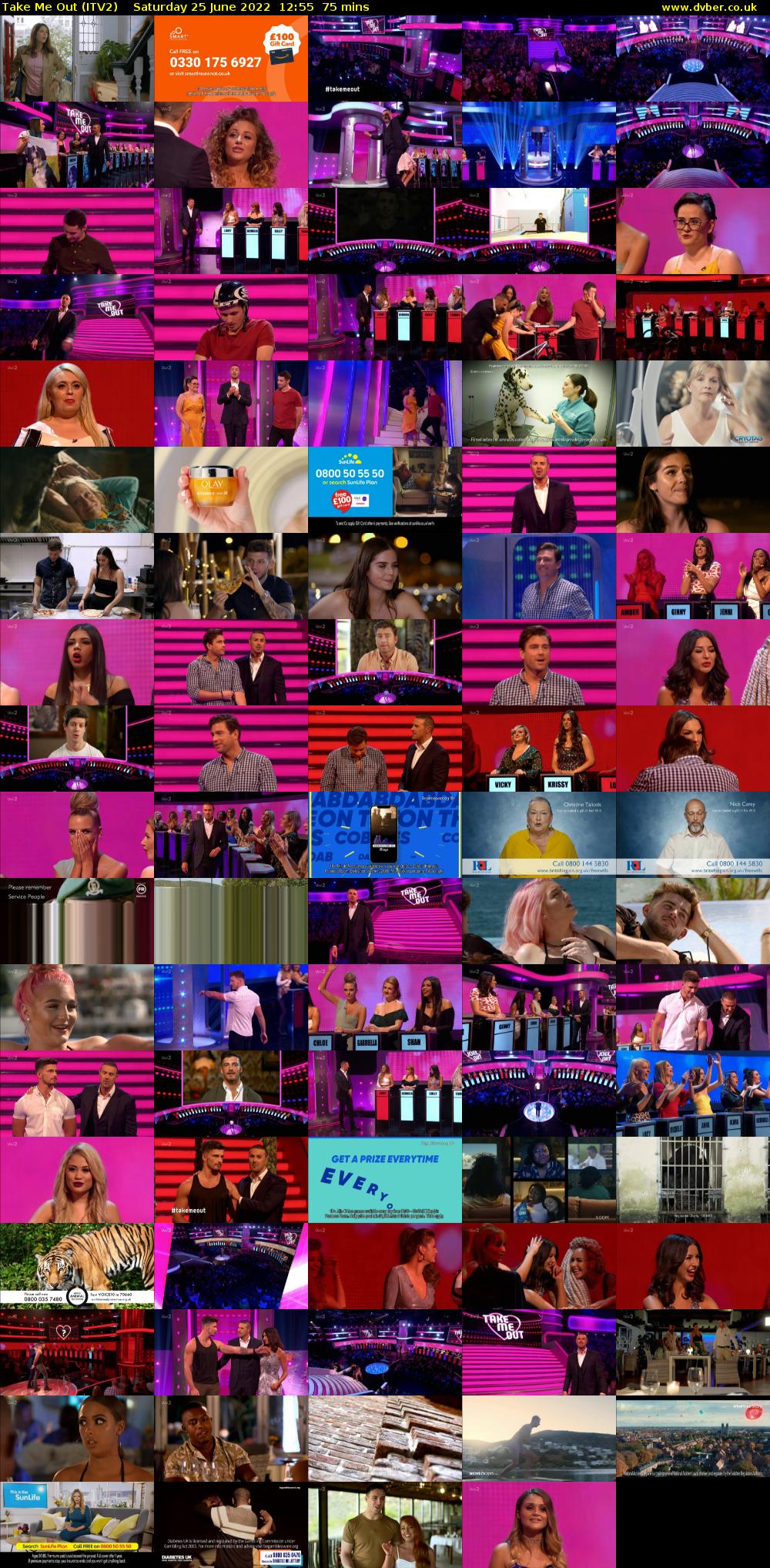 Take Me Out (ITV2) Saturday 25 June 2022 12:55 - 14:10