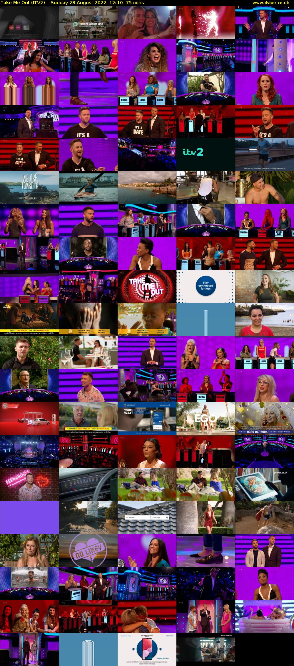Take Me Out (ITV2) Sunday 28 August 2022 12:10 - 13:25