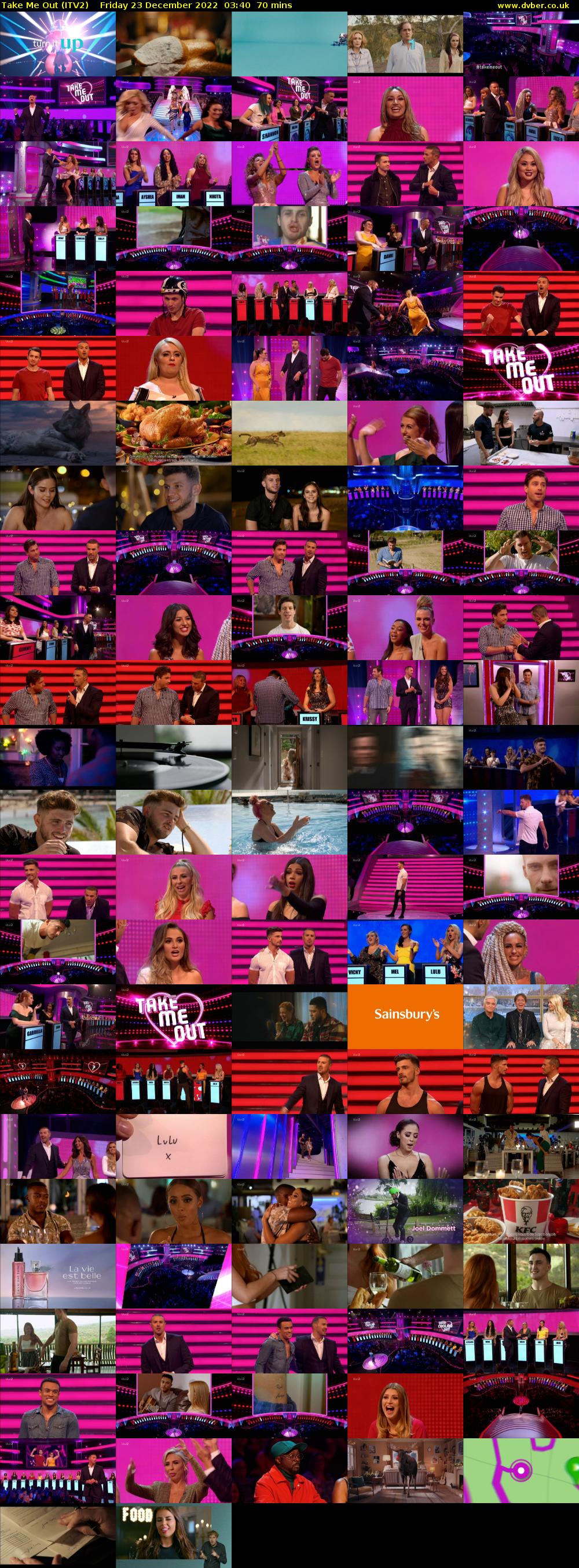 Take Me Out (ITV2) Friday 23 December 2022 03:40 - 04:50