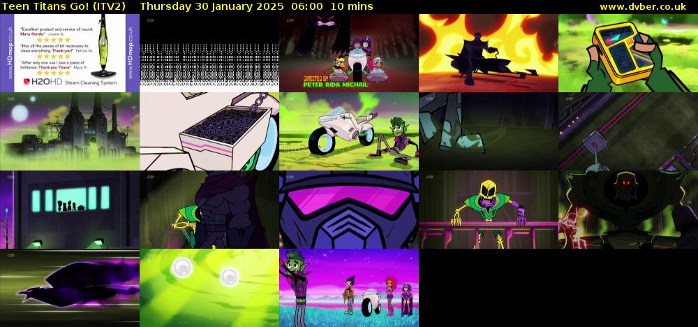 Teen Titans Go! (ITV2) Thursday 30 January 2025 06:00 - 06:10