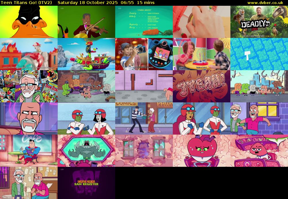 Teen Titans Go! (ITV2) Saturday 18 October 2025 06:55 - 07:10