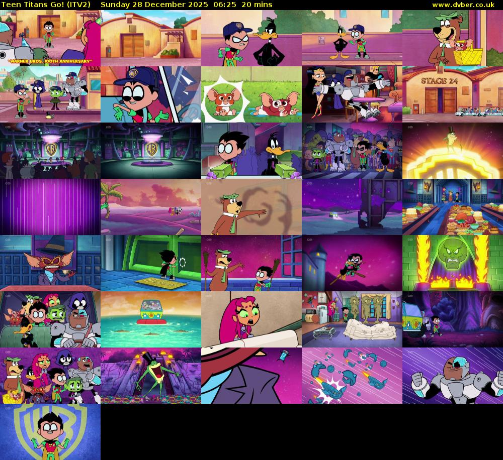 Teen Titans Go! (ITV2) Sunday 28 December 2025 06:25 - 06:45