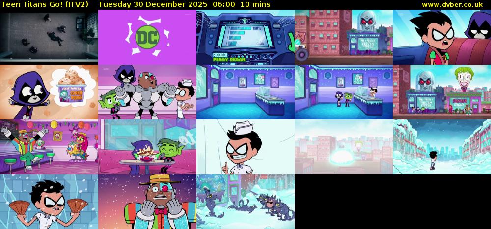 Teen Titans Go! (ITV2) Tuesday 30 December 2025 06:00 - 06:10