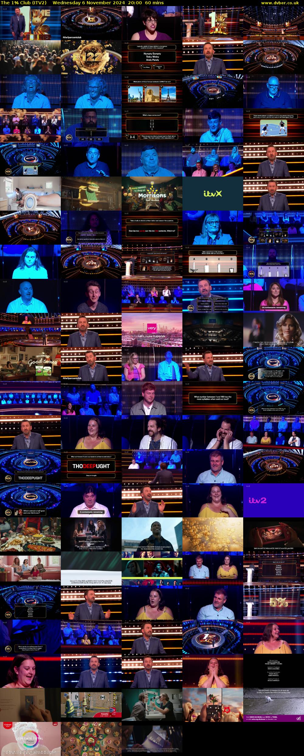 The 1% Club (ITV2) Wednesday 6 November 2024 20:00 - 21:00