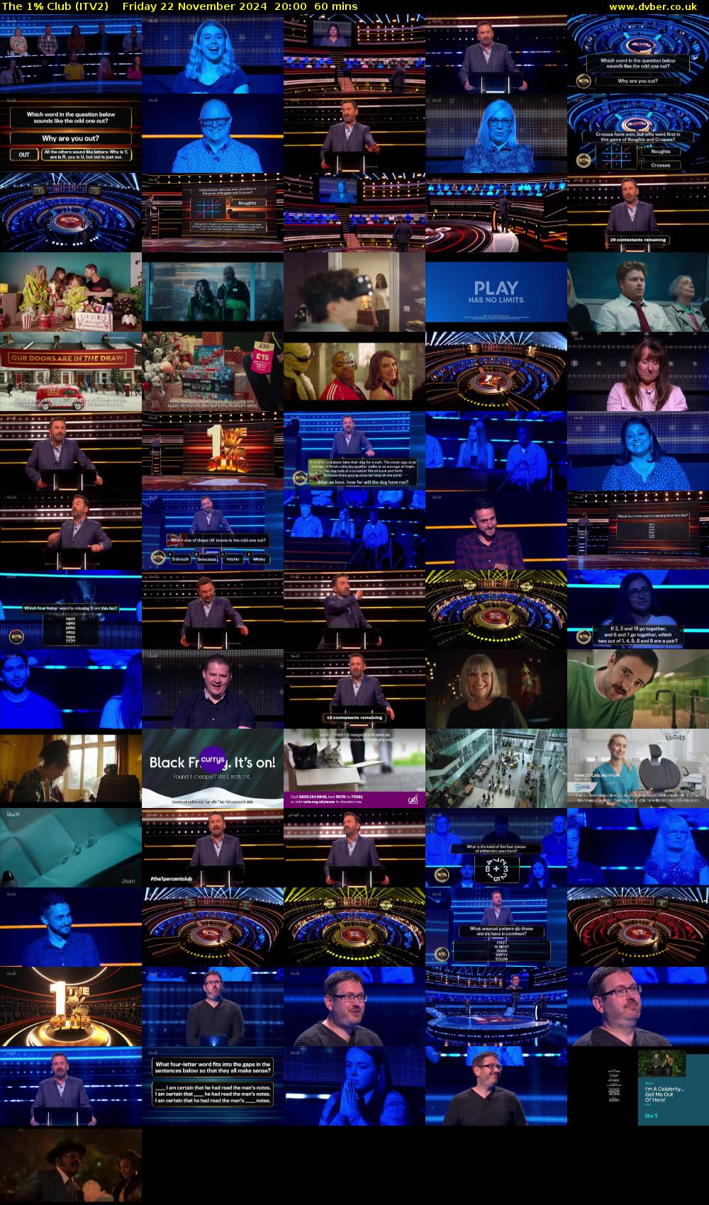 The 1% Club (ITV2) Friday 22 November 2024 20:00 - 21:00