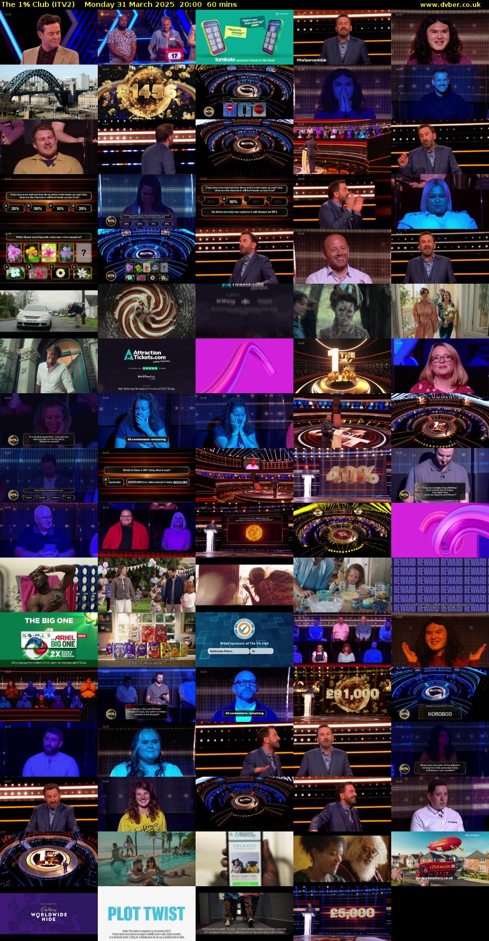 The 1% Club (ITV2) Monday 31 March 2025 20:00 - 21:00