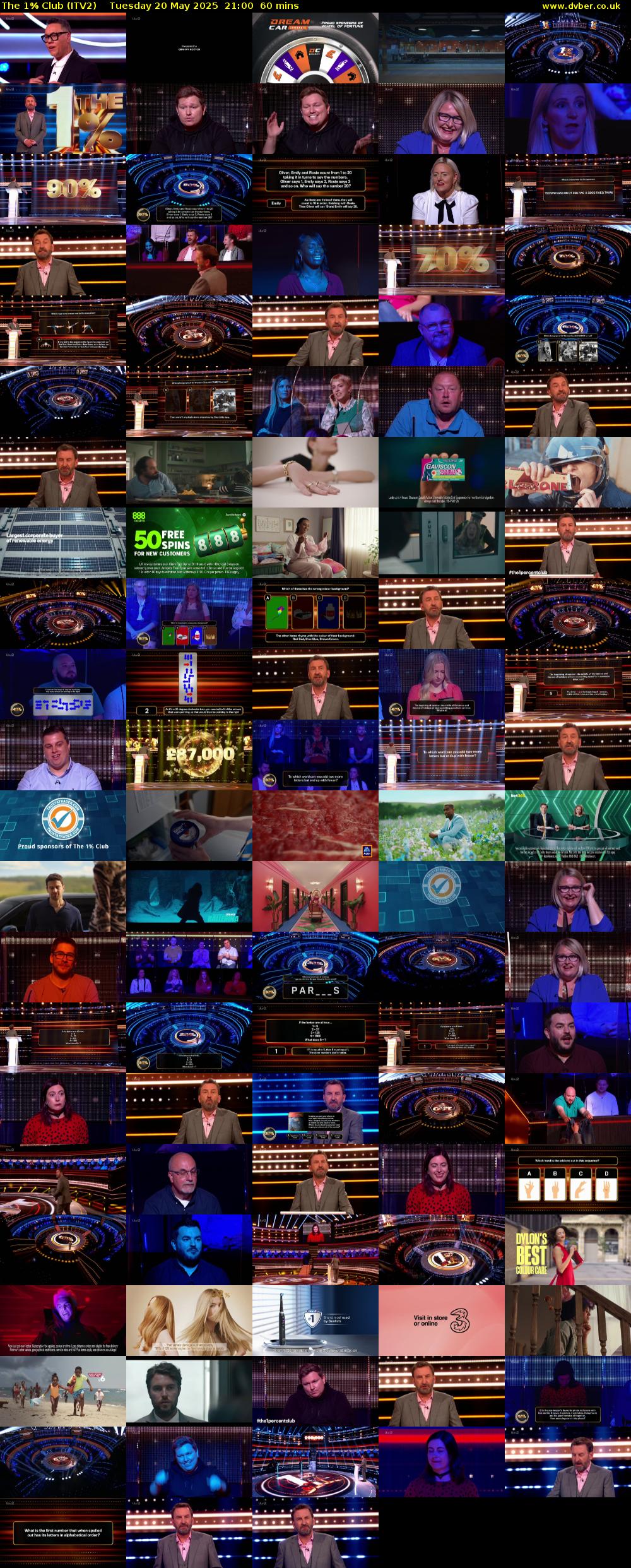 The 1% Club (ITV2) Tuesday 20 May 2025 21:00 - 22:00