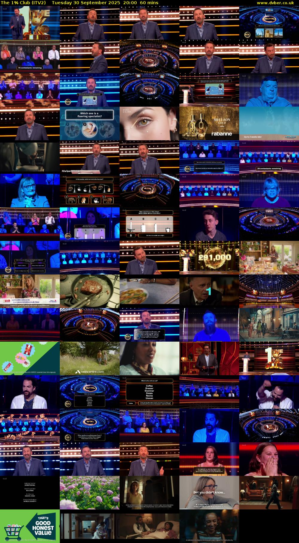 The 1% Club (ITV2) Tuesday 30 September 2025 20:00 - 21:00